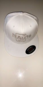 Haute Gold Hat - White w/Silver Logo